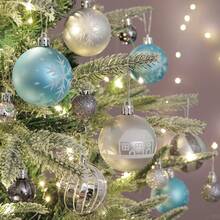 42pcs/Set Christmas Ball Ornaments Decoration Pendant Party Supplies Gift Box Set