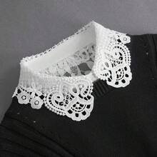 Multifunctional Removable Lace Collar - Adjustable, Breathable Detachable Fake Collar, Suitable For Women's Clothing, Hollow Design Easy To Wear, Perfectly Matching Any Tops Or Dresses - Multicolor - View 1