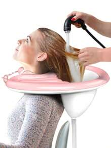 1 Stück aufblasbarer Shampoo-Waschbecken, tragbar für Bettkante und Bett, für Senioren, Behinderte, Schwangere, Verletzte, Bettlägerige, leichter Shampoo-Waschbecken für Behinderte, leichter Shampoo-Waschbecken, faltbares und flaches Design zum Waschen ohne sich vorbeugen zu müssen