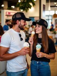 1顶A-Z字母男女通用黑色网眼海绵加厚高顶棒球帽，时尚情侣棒球帽，多功能防晒透气运动帽，节日礼物 - 黑色 - 查看 2