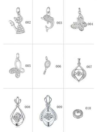 1pc Copper Zirconia Jewelry DIY Pendant For Necklace, Bracelet