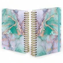iscool Daily Agenda Plus 2025 Hard Cover Marble - Nước xanh - Xem 2