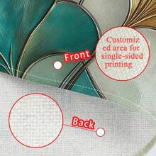 2/4/6 pièces Sets de table personnalisés imprimés (matériau en lin), conçus selon votre style préféré. Peuvent protéger la table à manger des taches d'aliments et des rayures. Convient pour la vie quotidienne, les rassemblements familiaux, les anniversaires, Noël, Pâques, Halloween, les anniversaires