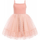 Dusty Pink - Vải tuyn chấm bi