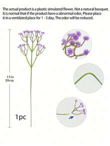 1/6/12PCS 11.41Inch Artificial Star Flowers, Artificial Star Bouquet, Autumn Artificial Flower Decoration, Summer Decoration, Stars, Wedding Decoration, Wedding Hand Bouquet, Wedding Background Decoration, Home Decoration, Bedroom Living Room Decoration - Purple - View 7