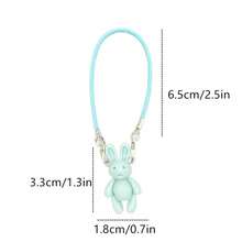 全新畅销娃娃屋迷你挂饰模型拉布布娃娃挂饰卡通兔子项链配件适用于拉布布 - 彩色 - 查看 2