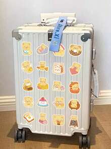 Butterbear Sticker Internet Celebrity Bear Cartoon Anime Figure Butter Bear Little Bear Image Stickers Manual DIY Puzzle Paster Mini-Game Waterproof Sticker Festival Gifts Party Gifts A Birthday Present Luggage Notebook Computer Mobile Phone Decoration Sticker New HOT Figures Water Bottle Stickers Games