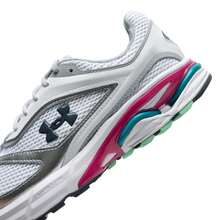 Under Armour Zapatos casuales y cómodos UA HOVR Apparition RTRFTR TC, adecuados para uso diario, exterior y deportivo, unisex - Blanco/Gris - Ver 8