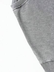 VHUTHK (230 Pure Cotton T-Shirt)  Way Too Much Print, Suitable For Men's Casual, Comfortable, And Fashionable T-Shirt, Street Style Cotton - Grey - View 4