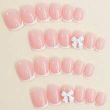 Press On False Nails - 3D Bow Tie - View 3
