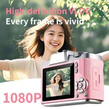 1080P HD Digital Camera With 48mp And Flash, USB Charging Retro Design, Compact For Travel And Daily Photography