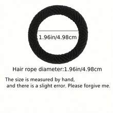 20 件大胆咖啡色高弹力发带，加厚无缝马尾辫夹，发圈，发绳，橡皮筋