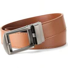 BOSTANTEN Belt Men Leather Reversible Belts Men 1 3/8 Casual Dress Pants, Two-In-One Belt - 003-棕色 - 查看 7