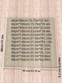 1 件 2.0 毫米厚 PVC 透明材料简约风格家具表面保护水晶垫，适用于茶几、床头柜、餐桌、电脑桌，日常生活必备，四季皆宜，矩形和方形尺寸
