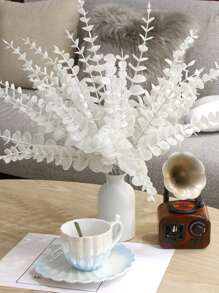 5/10/30/70 Piezas Tallos de eucalipto artificial, ramas de eucalipto falsas para ramos de boda, decoración floral bohemia del hogar, decoración de granja