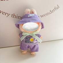 Clothes Only] Bestselling For LABUBU Changeable Outfit Set 1st 2nd 3rd Generation Pendant Keychain Plush Doll 17cm LABUBU Clothes Pants 3pcs Set For LABUBU (Doll Not Included) - Multicolor - View 6