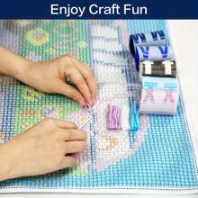 Kits de ganchillo de lazo para niños y adultos para manualidades de alfombras DIY, artesanía, alfombras para decoración del hogar, regalos festivos, Girasol 20.47in*14.96in 52cmx38cm