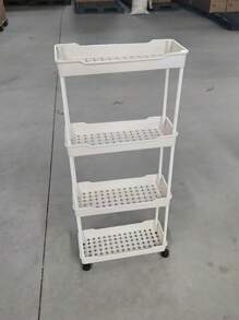 1pc Narrow Cart Slim Slide-Out Gaps Storage Rack, Movable Multi-Layer Kitchen Vegetable Bathroom Organizer