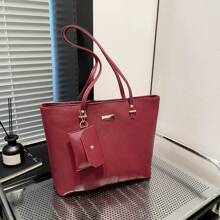 Borse a mano alla moda da donna, borsa a tracolla, borsa a tracolla con manico superiore, set da 3 pezzi