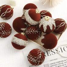 12pcs 3.15inch Elegant Champagne Christmas Ornaments - Round Holiday Christmas Tree Decorations, Suitable For Home & Wedding Celebrations, Music Themed Holiday Hanging Balls, Winter Home Decor And Holiday Celebrations, Holiday Parties, Christmas Parties, Room Decor, Holiday Decorations, Festive Decor, Party Favors, Fun Christmas Party Decorations, Christmas Holiday, Happy New Year, Christmas Decorations, Perfect Christmas Gift For Friends Halloween Halloween Decor