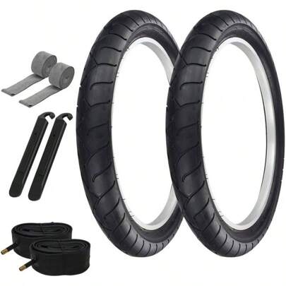 Pair Of Bicycle TIRE Fat Bike BMX/Electric Slick Clincher TIRE In 24 X 4.1/4 Black/Black SIDEWALL(2) Tires W/Tubes, TIRE LEVERS  Rim Strips P1077