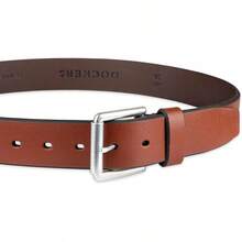 Cinturón Piel Hombre 1 1/2 pulgadas - Beige Bronceado - Ver 7