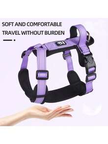 1pc (Random Color) Dog Anti-Burst Chest Harness, Large Dog Training Anti-Burst Reflective Pet Chest Strap