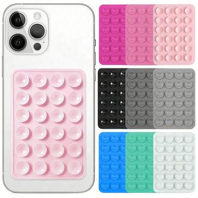 4 piezas/3 piezas Soporte de teléfono de silicona Grip, soporte de soporte antideslizante de silicio pegajoso para funda de móvil Mount Accesorio gratuito para selfie y video, accesorios de teléfonos multifuncionales que se ajustan a todos los modelos 2 piezas/1 pieza