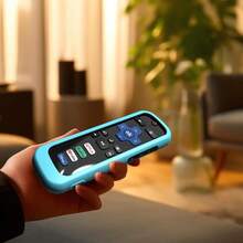 Cover For Roku Stick Remote Case Compatible With Hisense TV Controller Silicone Sleeve For  Smart TV Control Holder Glow In The Dark Blue - 天藍 - 查看 3