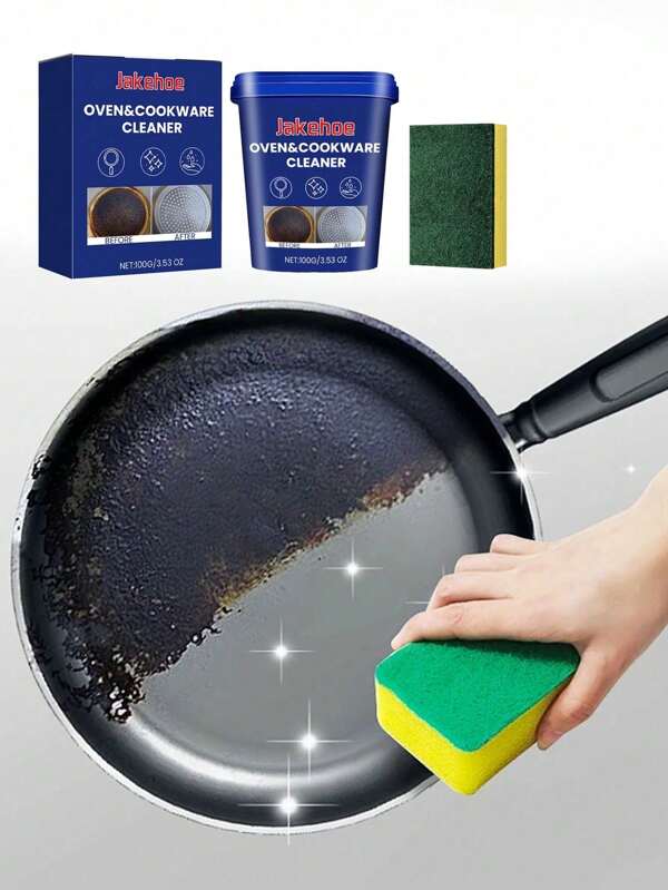 Pâte de nettoyage des ustensiles de cuisine, nettoyant pour casseroles et poêles en acier inoxydable pour éliminer la rouille et les taches, baume de nettoyage parfumé, pour robinets, poignées de porte, salle de bain, évier de cuisine et ustensiles. Élimine efficacement la rouille sans abîmer le métal (nouvel emballage et ancien emballage envoyés de façon aléatoire)