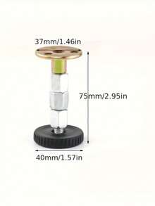 4 件装可调节金属家具腿垫、自粘式伸缩支撑墙稳定器、防震床架止动器 - 彩色 - 查看 10