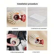 كرات الغسيل مقاومة للتلوين - مصنوعة من مادة TPR مصممة ضد التآكل والتلون، مناسبة للغسالات، تقلل من التجعيد والُكُسَّ، 3 ألوان (أحمر، أبيض، أزرق) - عنصر منزلي ضروري للصيف