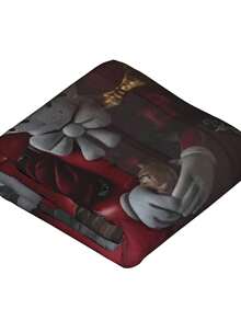 Kawss Kawaii Kaw Animation Theme Flannel Blanket - ,Print Blanket Living Room, Sofa And Travel - Gorgeous Mixed Color Gifts For Friends And Family, Double-Layer Blanket Comfortable Bedroom Decoration - 黑色 - 查看 5