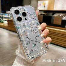 Funda para móvil con ranura para tarjetas. Compatible con phone 16, 15, 14, 13, 12 y 11. Permite guardar tarjetas y fotos. Diseño elegante y sencillo, transparente, esquinas reforzadas, anticaídas, con orificios para tarjetas. - Colores mixtos 1 - Ver 2