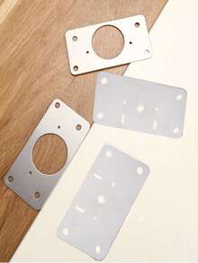 2/4/10Pair Hinge Repair Plate Cabinet Furniture Drawer Table Repair Mount Tool Hardware Stainless Steel Hinge Fixing Plate