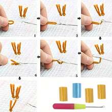 Latch Hook Rug Kits, DIY Latch Hook Rug, Home Carpet Rug Making Canvas Kits, DIY Crochet Kits Embroidery Kits Needlework Crafts For Home Decor, Latch Hook Kits For Beginners Adults, - Multicolor - View 5