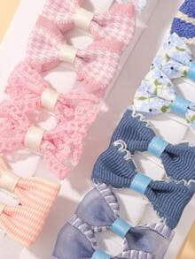 10pcs/Pack Girls Hair Clips, Full Fabric Covered Baby Hair Clips In Variety Styles, Cute & Fun Baby Hair Accessories For Daily Use And Travel - Multicolor - View 6