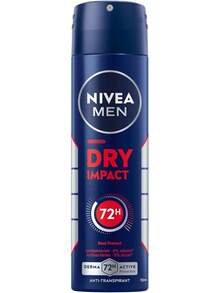 MEN Dry Impact Deo Spray, Antiperspirant For 72h Reliable Protection Against Sweat And Odor, Antibacterial Deodorant Without Ethyl Alcohol (150 Ml) - 或者 - 查看 12