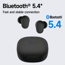 Xiaomi Redmi Buds 6 Play – True Wireless Earbuds With Deep Bass, 36-Hour Battery, IPX4 Water Resistance & Bluetooth 5.4,Black - màu đen - Xem 6