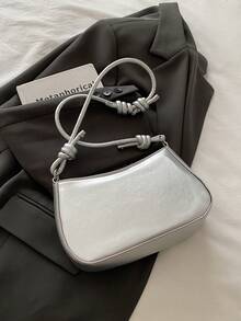 热销西部牛仔补丁风格女士单肩包，欧美秋冬时尚配饰钱包新品，非常适合日常出游、通勤、逛街。 - 寶藍色 - 查看 7