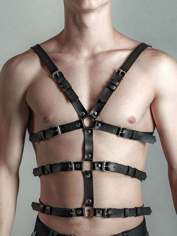 Adult Fun Products PU Leather Comfortable Men's Belt Wear Clothes Bar Party Performance Suspenders Source Factory, Sexy Lingerie Accessories