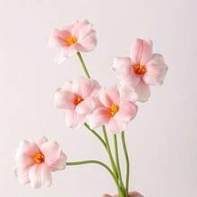 5 件人造花 PU 郁金香家居装饰人造花束假花酒店婚礼装饰花植物 - 彩色 - 查看 8