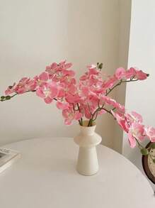 1/3 piezas -70cm Orquídea Phalaenopsis artificial, Tallo de orquídea de toque real de cabeza grande y colorida, Corona de orquídea artificial de estilo clásico, Orquídea Phalaenopsis de seda decorativa, Ramas de flores artificiales para decoración del hogar, Decoración de boda blanca, Decoración de Pascua, Decoración del Día de la Madre, Decoración del Eid al-Adha