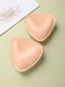 1 对双面自粘式胸垫，双面粘性胸垫插入超即时提升胸垫插入聚拢比基尼垫适用于泳衣运动胸罩，胸垫粘性垫，可重复使用的衬垫，胸罩比基尼隐形加厚胸垫防水适用于游泳 - 彩色 - 查看 2