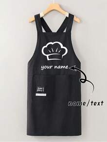1pc Customized Waterproof Apron, Can Print Text And Personalized Photos, Funny Cooking Kitchen Apron, Can Customize Logo & Text, Ideal Gift For Valentine's Day, Father's Day, Mother's Day, Birthday, Anniversary For Women, Chefs, Moms, Dads, Husbands, Girlfriends, Boyfriends, Wedding (Men/Women), Washing Gloves - Multicolor - View 7