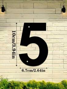 1pc 0-9 Free Combination Digital House Number, Metal Address House Number, Durable Home Address Number Plate, Wall Mounted Email Number, Home Decoration, Entrance Decoration, Garden Decoration, For Outdoor, Garage, Door, Email Decoration, Metal Wall Art, Halloween Thanksgiving Christmas, Decoration Gifts