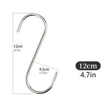 20pcs/10pcs Stainless Steel 304 Small/Medium/Large Smoked Meat Hooks, Suitable For Smoking, Hunting, Processing, Widely Used - Multicolor - View 8