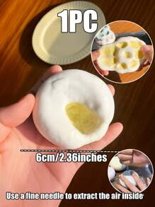 1 Peça Brinquedo de Compressão em Forma de Bolo de Arroz Pegajoso com Areia Áspera Moldável, Mochi Simulado, Brinquedo de Ventilação Excelente, Adequado para Meninos e Meninas Brincarem, Brinquedo de Pelúcia Relaxante Tabas | Experiência Sensorial Divertida e Levemente Desafiadora, Tornando-se um Ótimo Pequeno Presente para Lembrancinhas de Festa, Recompensas de Sala de Aula, Natal, Halloween e Presentes de Aniversário - Presente para Feriado Ideal e Atencioso