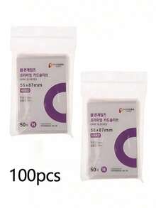 100/50pcs/Bag, Card Film, Special Photo Protective Film, Popcorn Card Film, Star Film Protector, Transparent HD Protective Film, Photo Album, Photo Storage Holographic Protective Film, Perfect For Film Albums And Loose-Leaf, Protective Film Sets,For Travel,School,Storage.