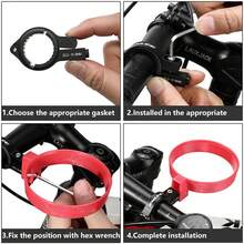 1 件 ENLEE 通用自行车杯架铝合金咖啡杯架带快速拆卸设计轻便水壶支架适用于山地公路和折叠自行车，适用于直径 8 厘米/3.15 英寸的水杯，自行车配件 - 彩色 - 查看 7